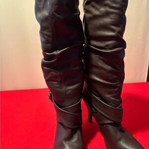 Scarlett Brown Over the Knee Boots